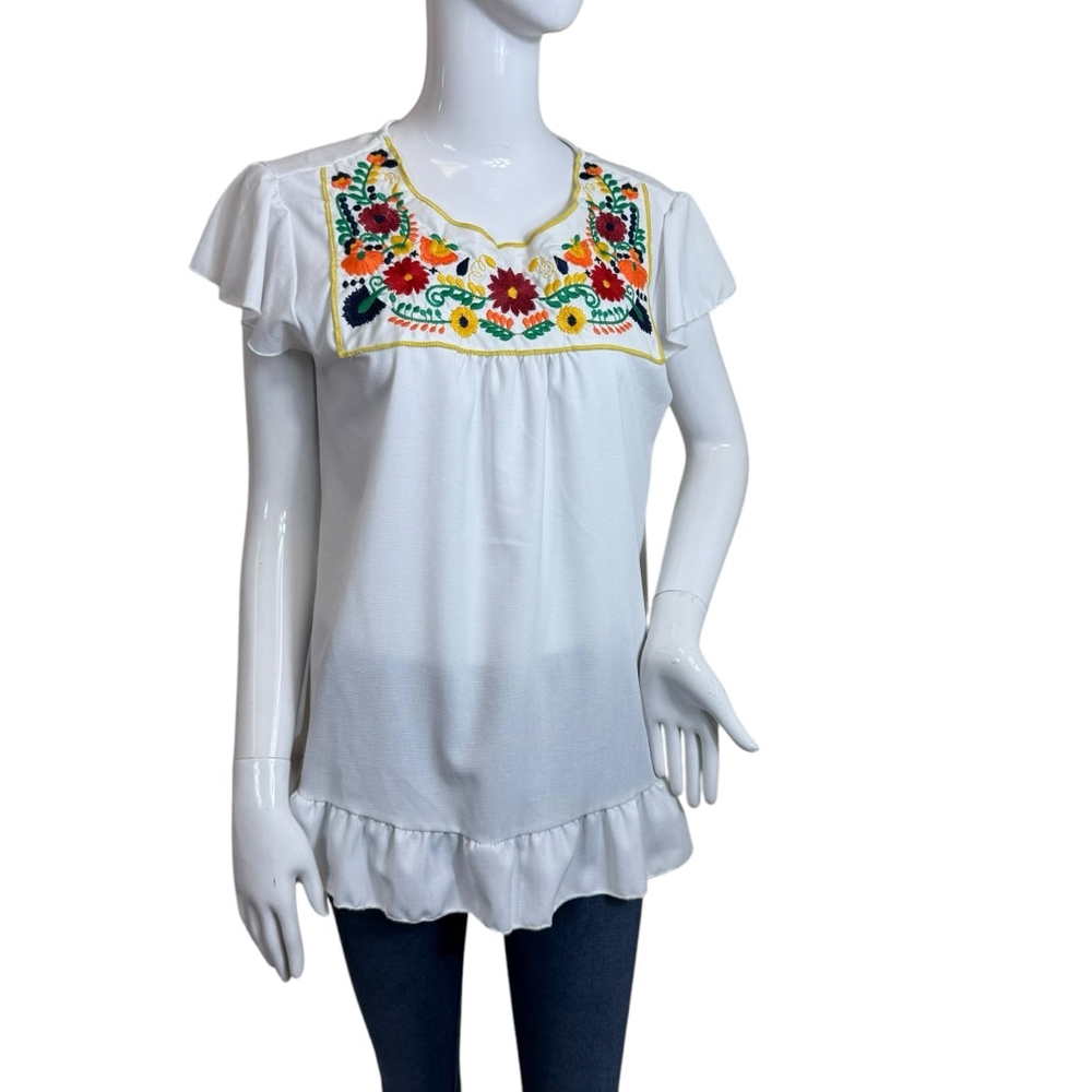Women's Hailey & Co. Blouse, Size L, White